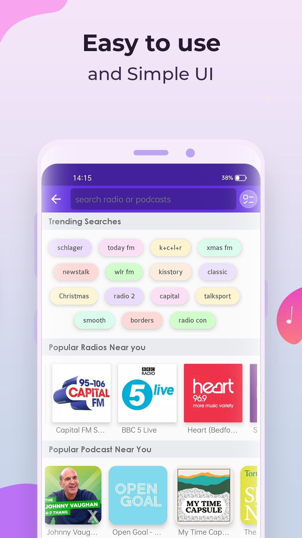 اسکرین شات 7 برنامه Radio FM - UK Radios, Podcasts