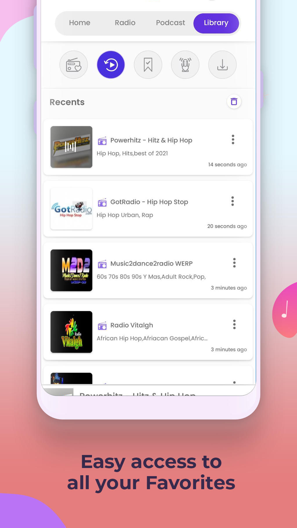 اسکرین شات 6 برنامه Radio FM