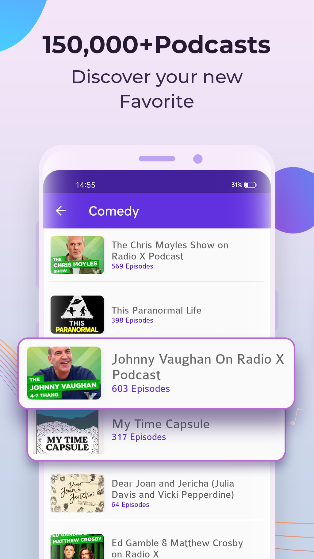 اسکرین شات 5 برنامه Radio FM - UK Radios, Podcasts