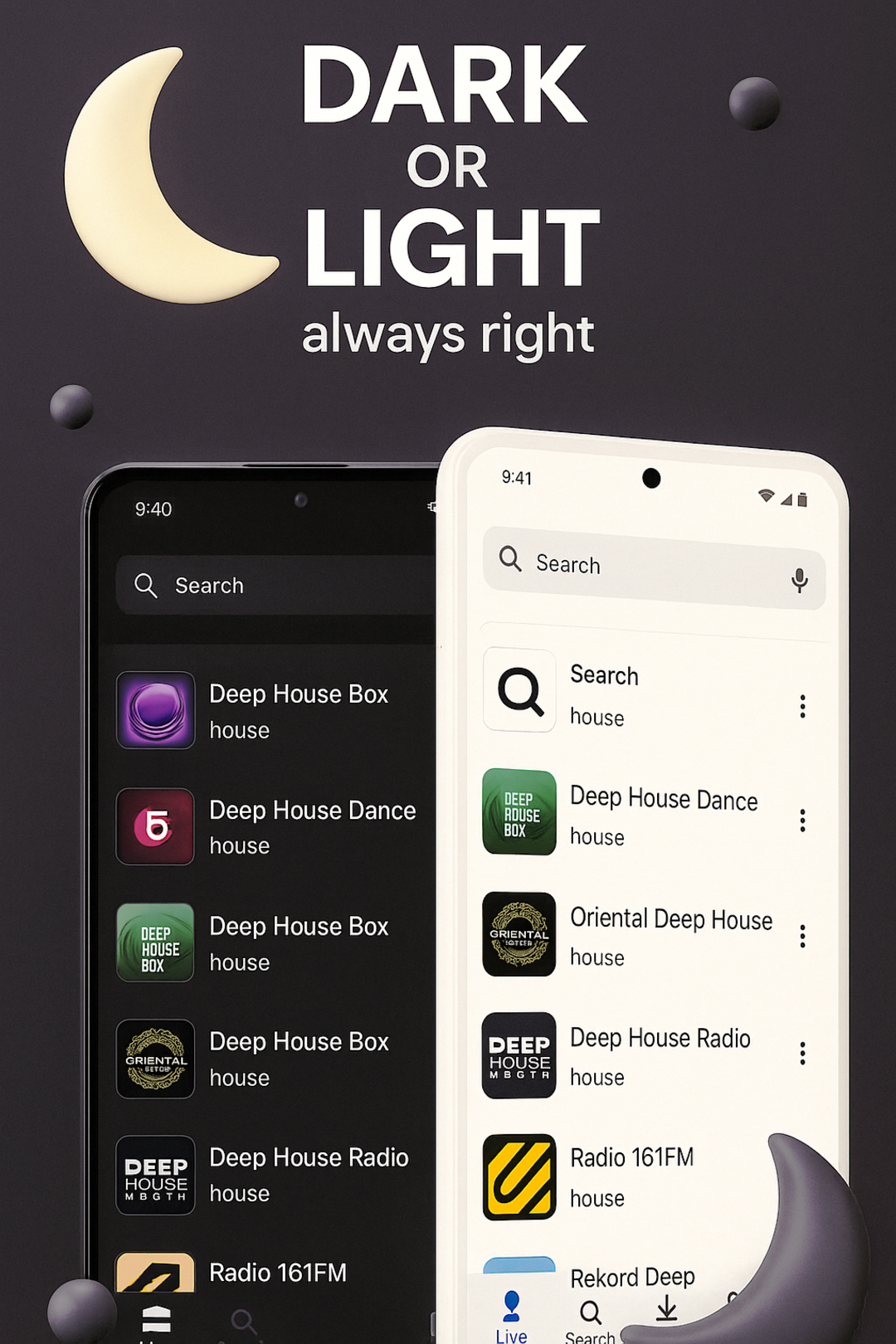 اسکرین شات 7 برنامه Deep House Radio - EDM Music