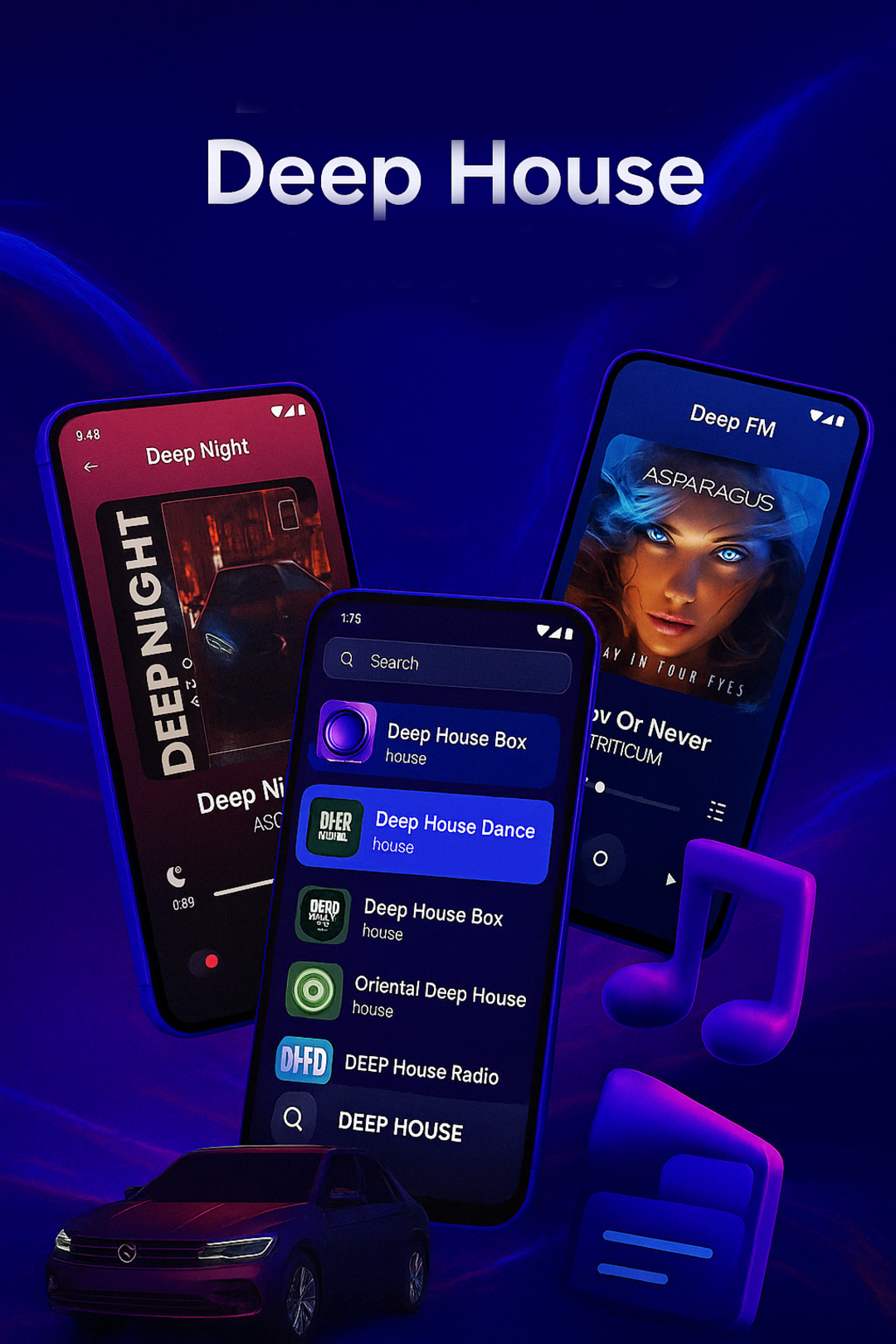 اسکرین شات 6 برنامه Deep House Radio - EDM Music