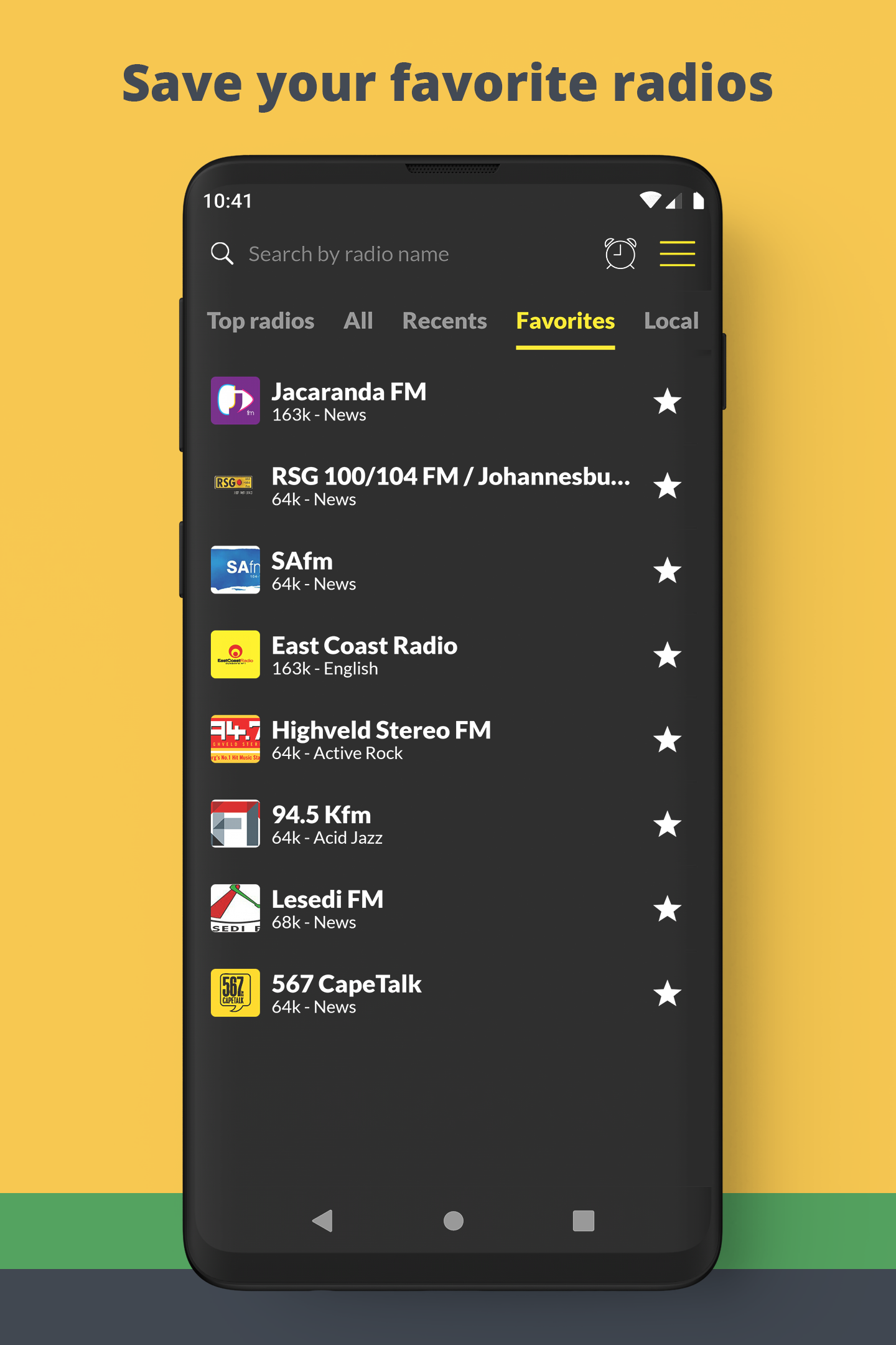 اسکرین شات 3 برنامه South Africa Radio Online FM