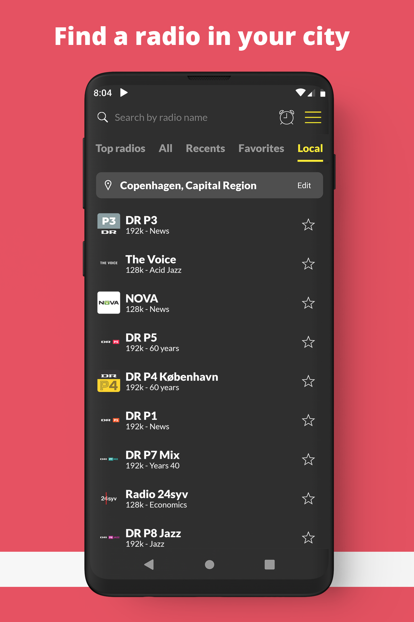 اسکرین شات 6 برنامه Radio Denmark FM online