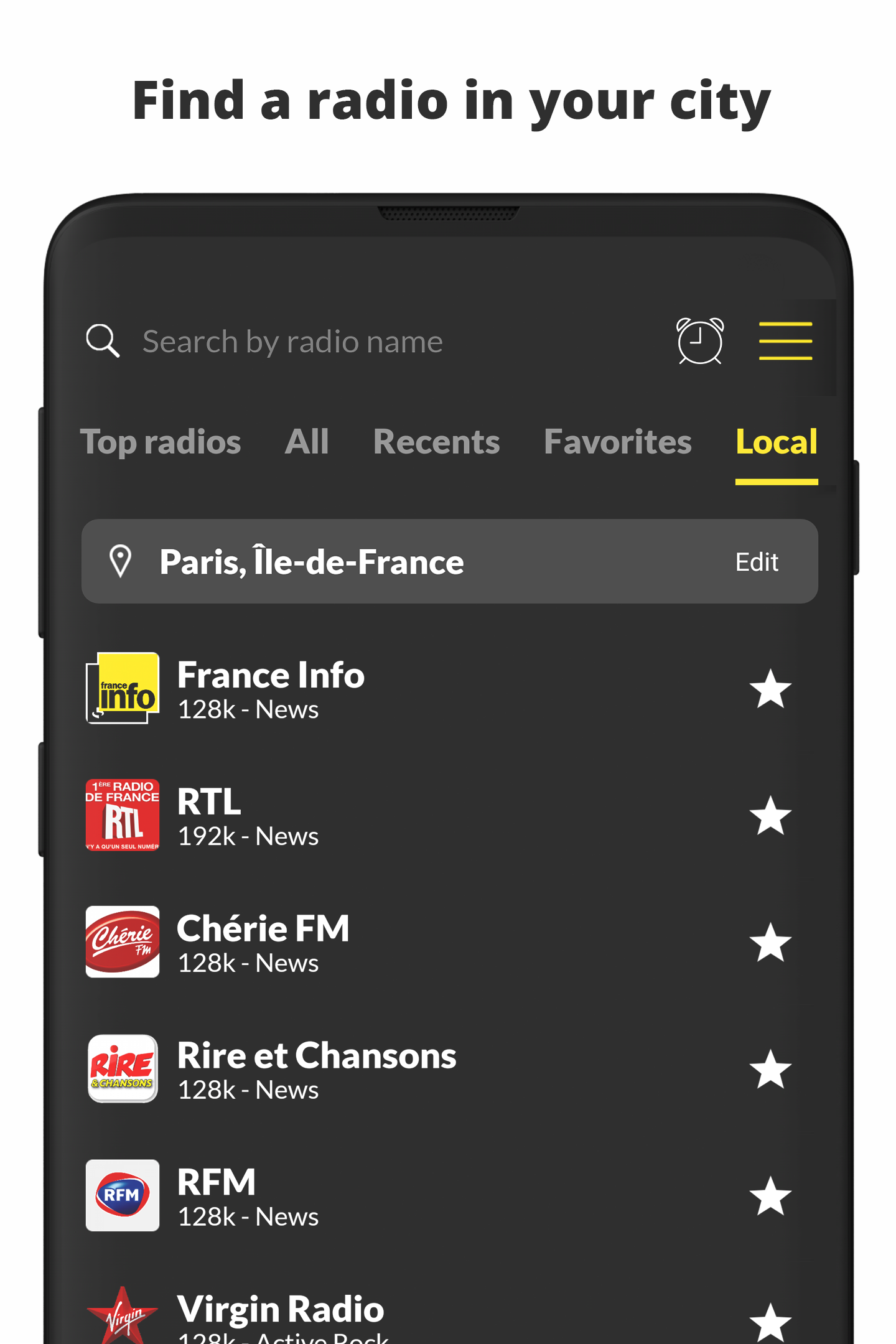 اسکرین شات 4 برنامه Live French Radio FM Online
