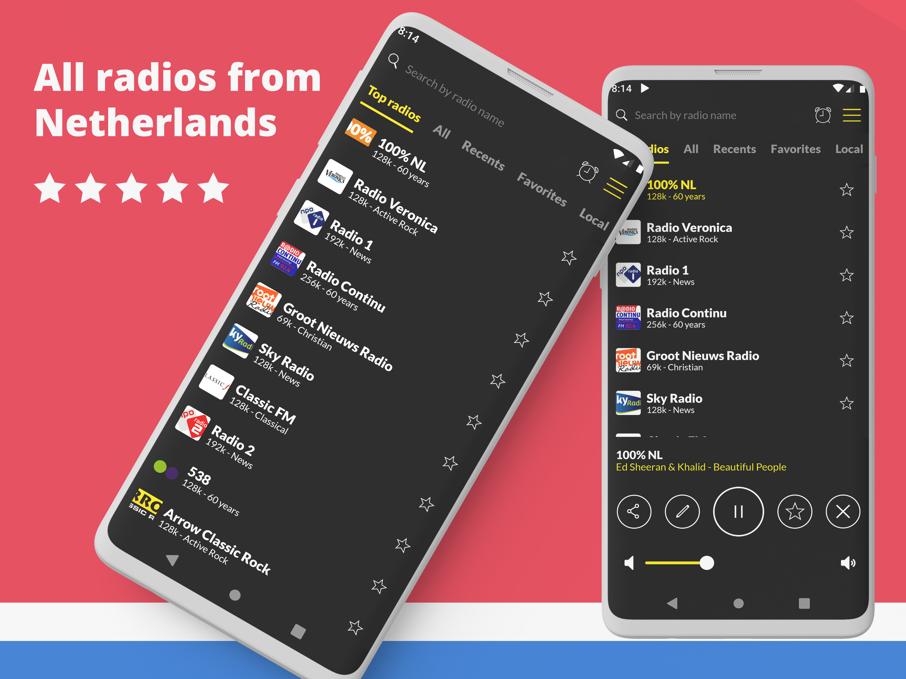 اسکرین شات 1 برنامه Radio Netherlands FM online