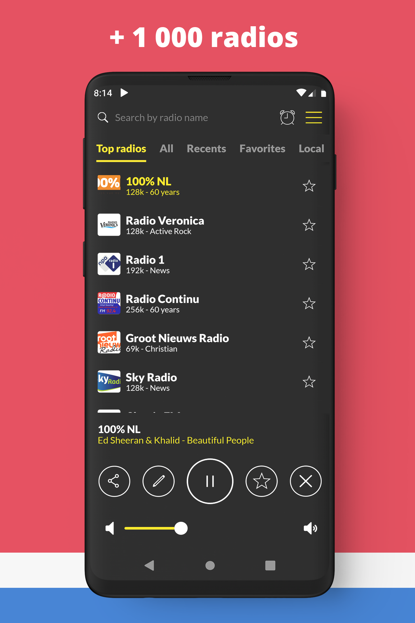 اسکرین شات 2 برنامه Radio Netherlands FM online