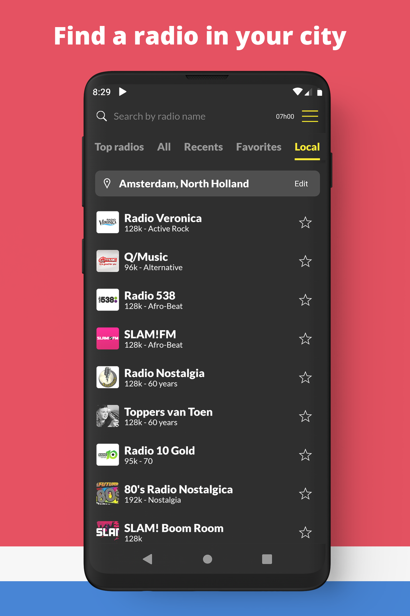 اسکرین شات 6 برنامه Radio Netherlands FM online