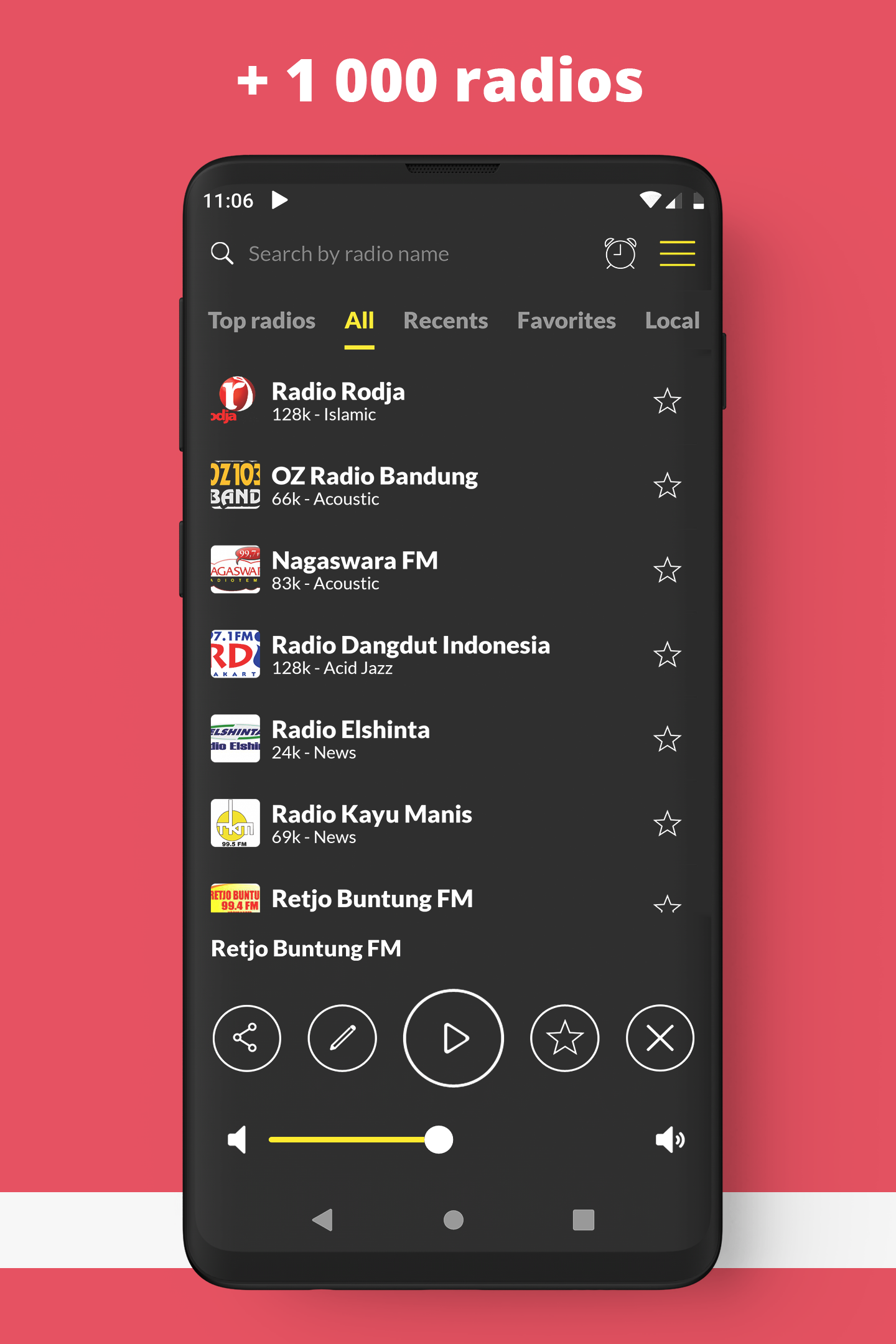 اسکرین شات 2 برنامه FM Radio Indonesia Online