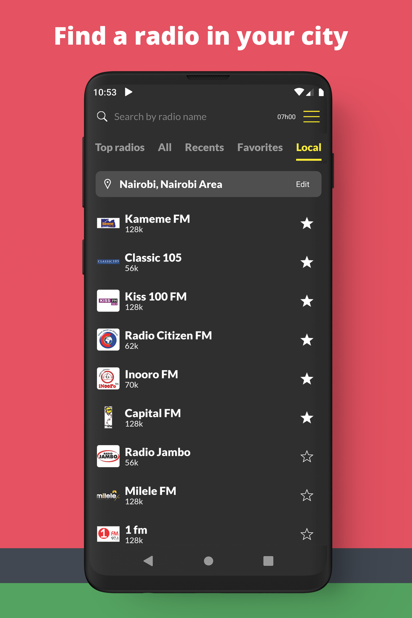 اسکرین شات 6 برنامه Radio Kenya: Radio FM Online
