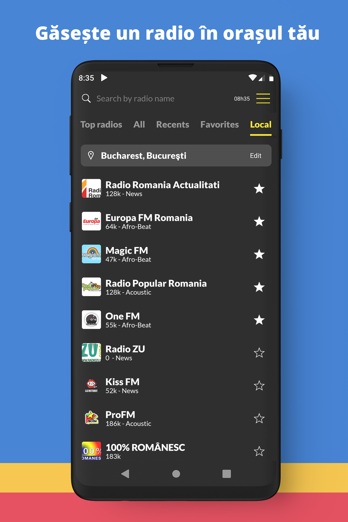 اسکرین شات 6 برنامه Radio Romania FM online
