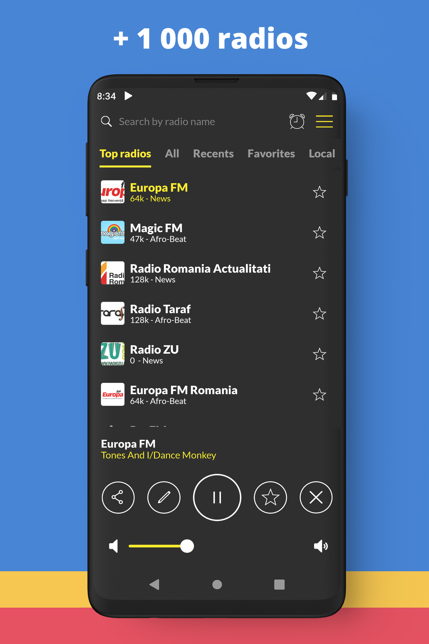 اسکرین شات 2 برنامه Radio Romania FM online