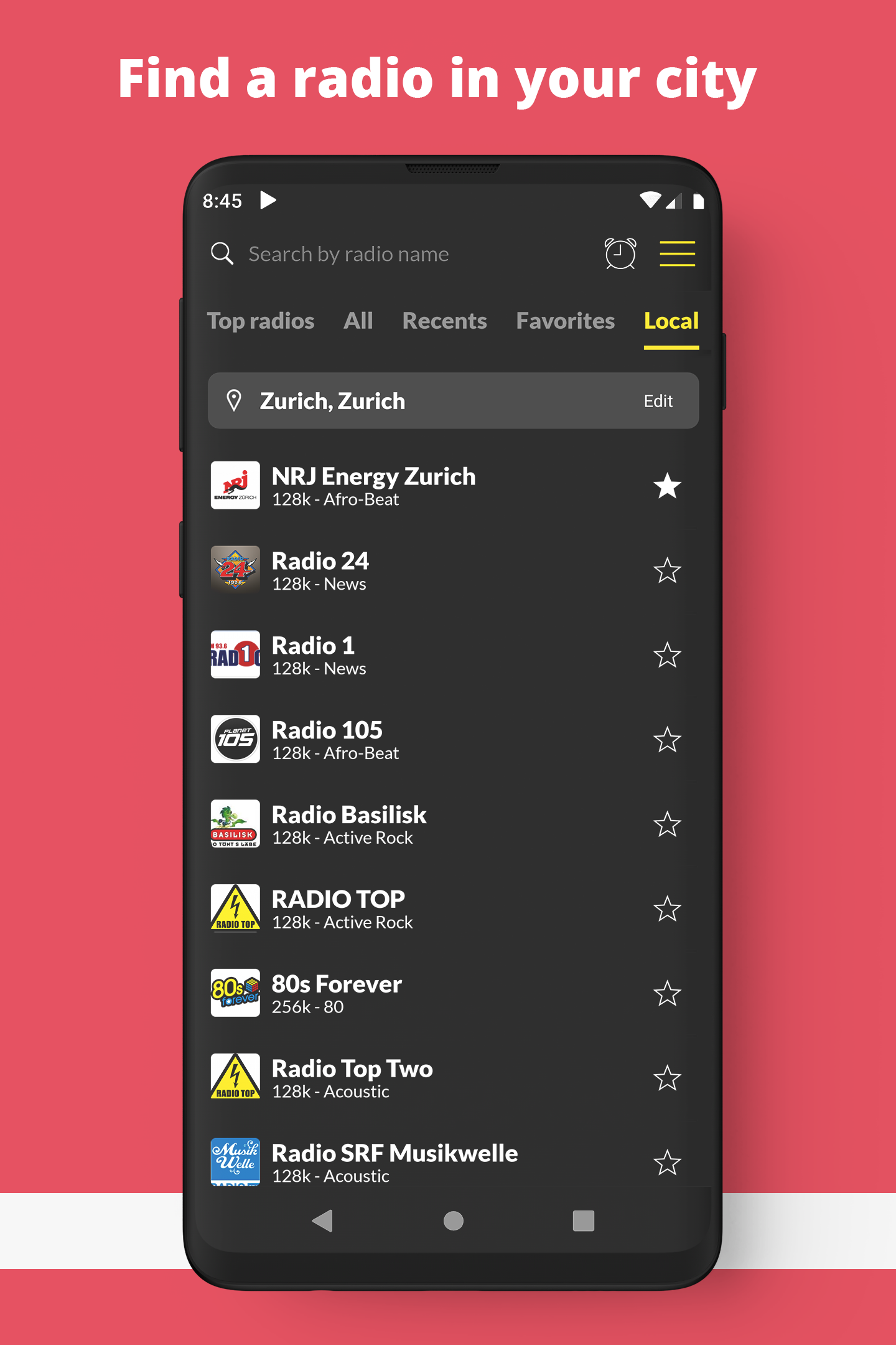 اسکرین شات 6 برنامه Radio Switzerland FM online