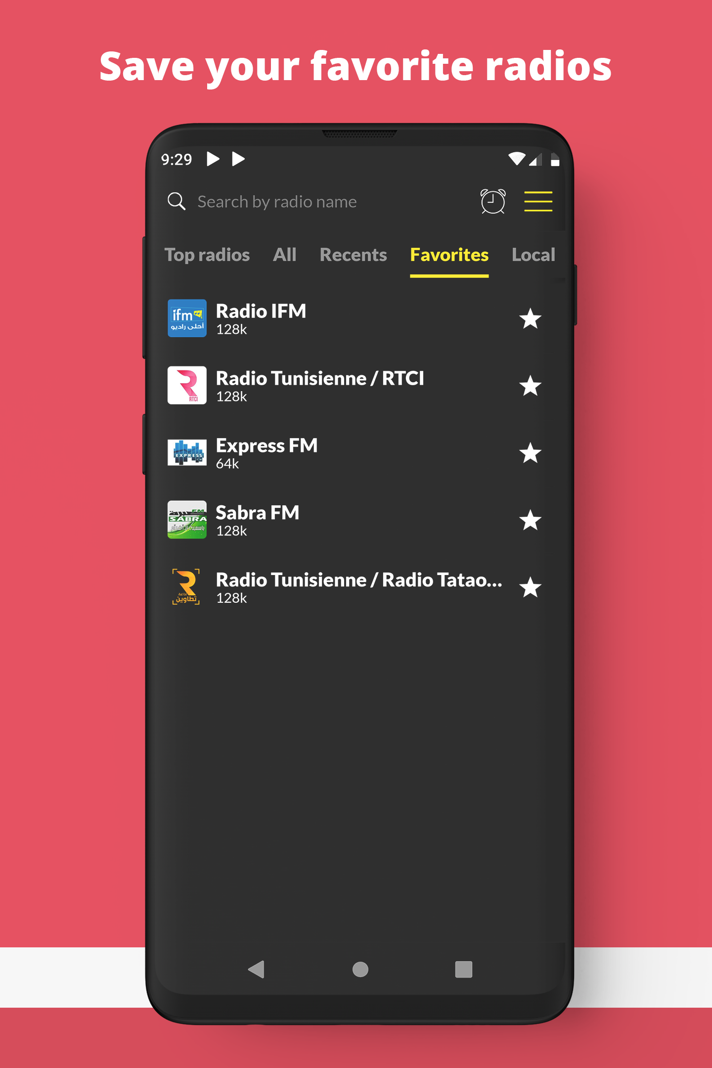 اسکرین شات 3 برنامه Radio Tunisia FM online