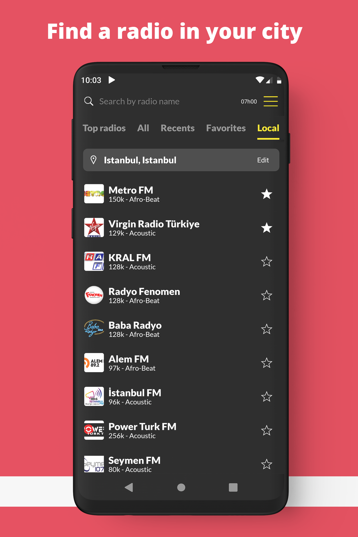 اسکرین شات 6 برنامه Radio Turkey FM online
