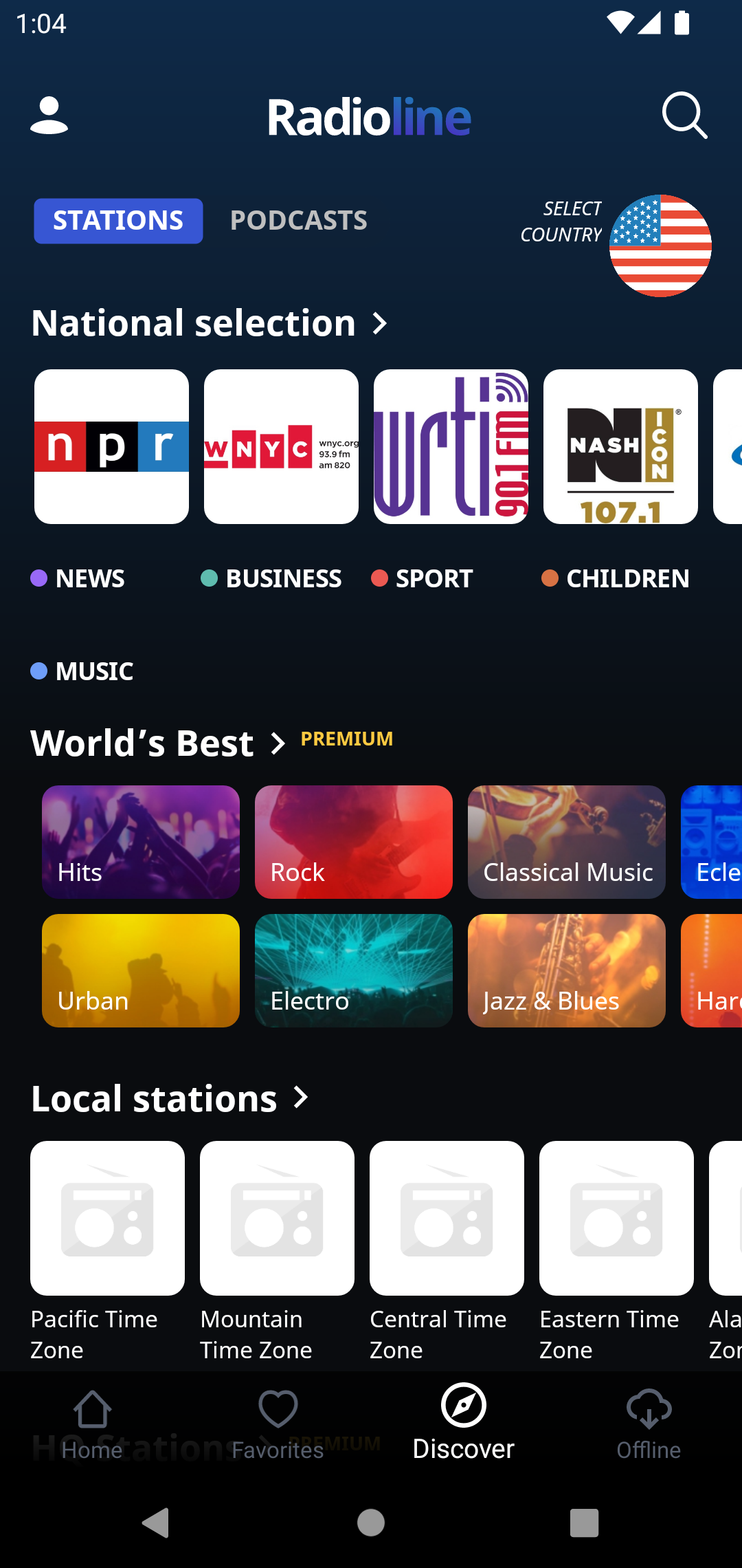 اسکرین شات 3 برنامه Radioline: Radio & Podcasts
