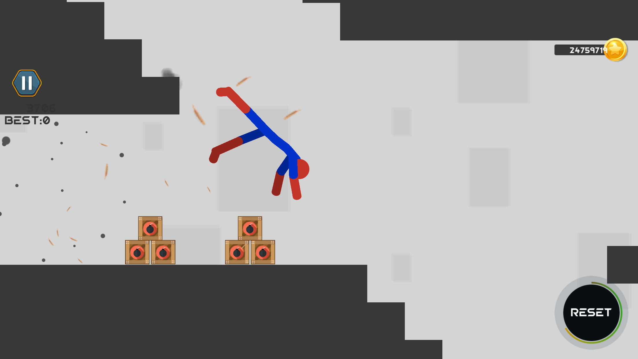 اسکرین شات 4 بازی Stickman Dismount Ragdoll Game