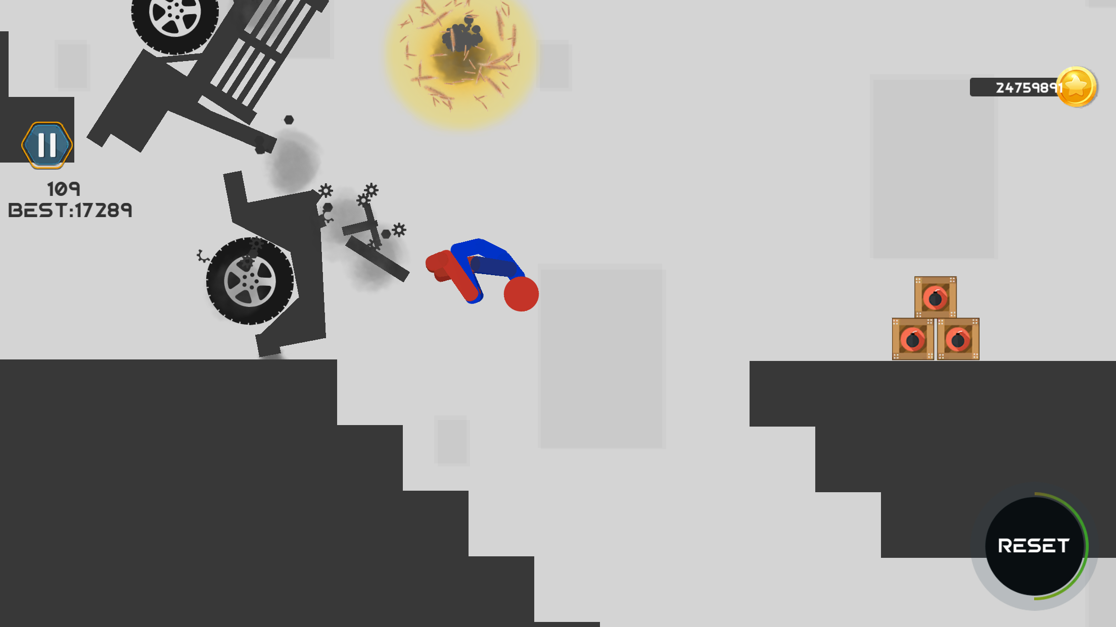 اسکرین شات 2 بازی Stickman Dismount Ragdoll Game