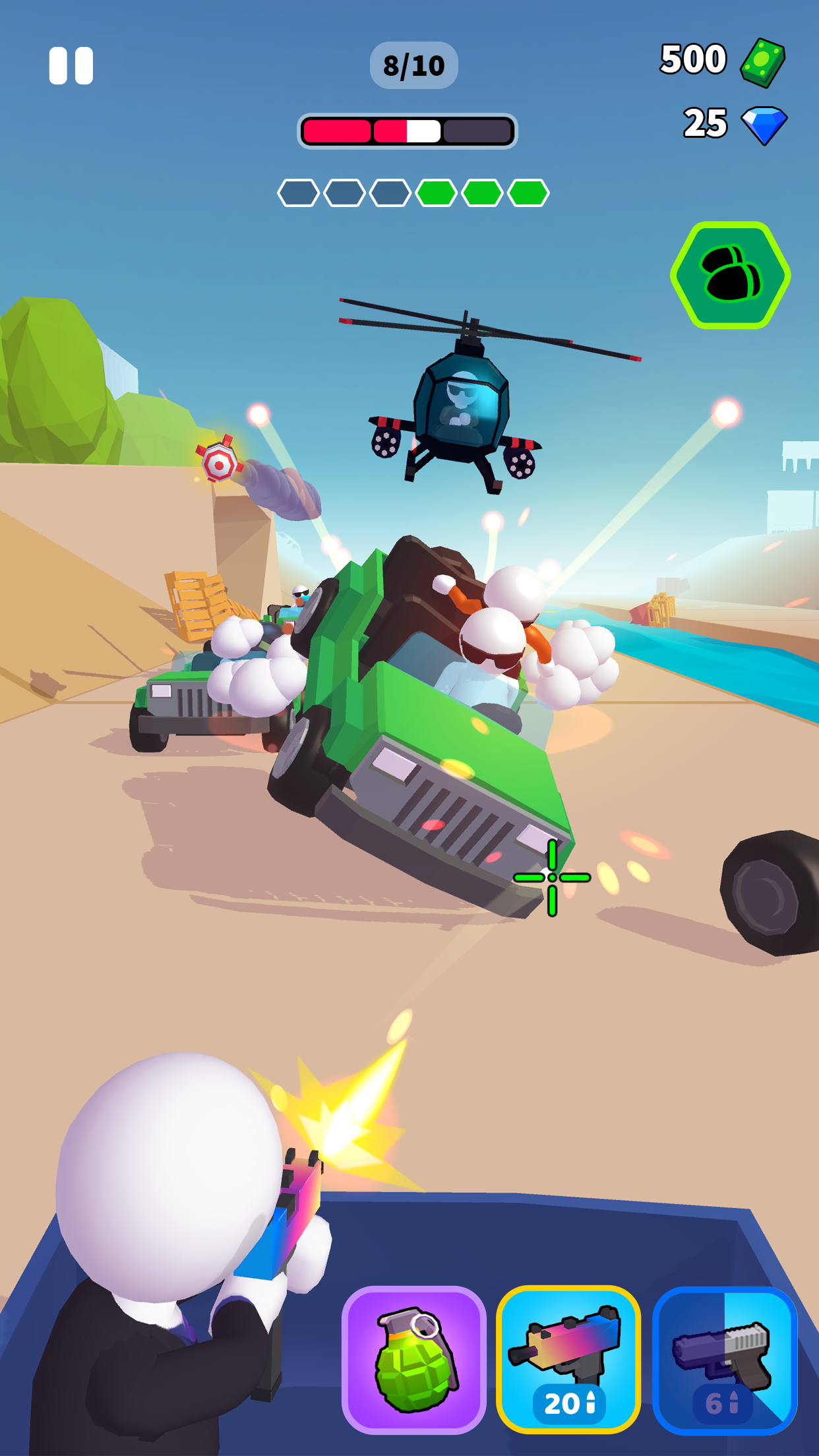 اسکرین شات 1 بازی Rage Road - Car Shooting Game