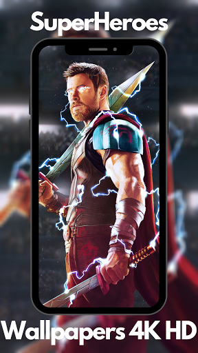 اسکرین شات 4 برنامه SuperHeroes Wallpapers 4K HD