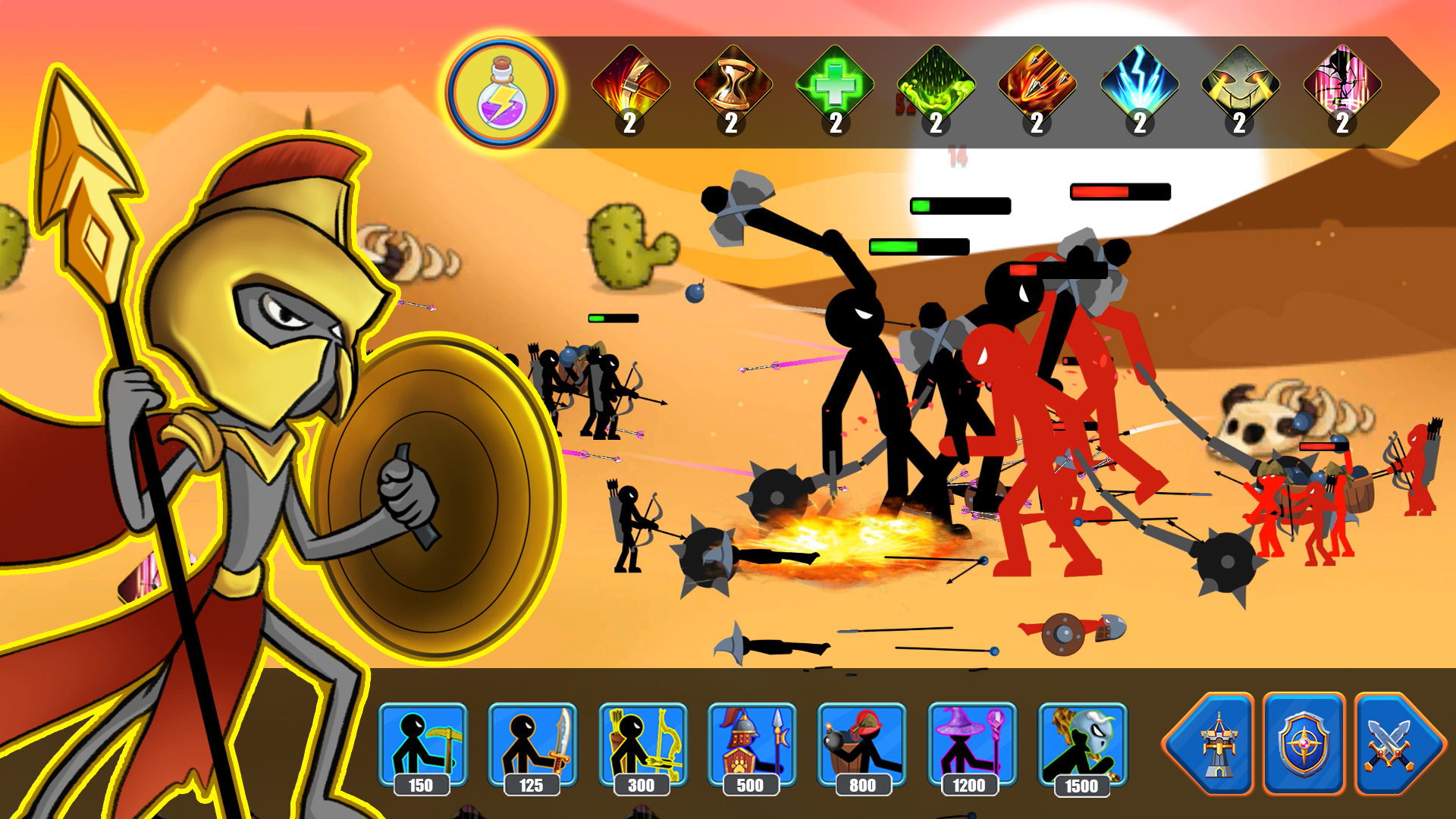 اسکرین شات 2 بازی Stick Battle : War of Stick