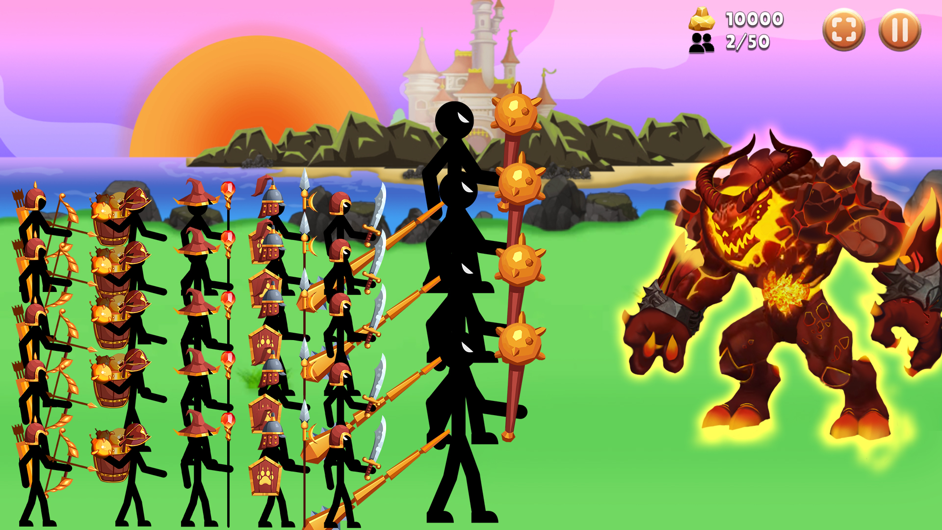 اسکرین شات 4 بازی Stick Battle : War of Stick