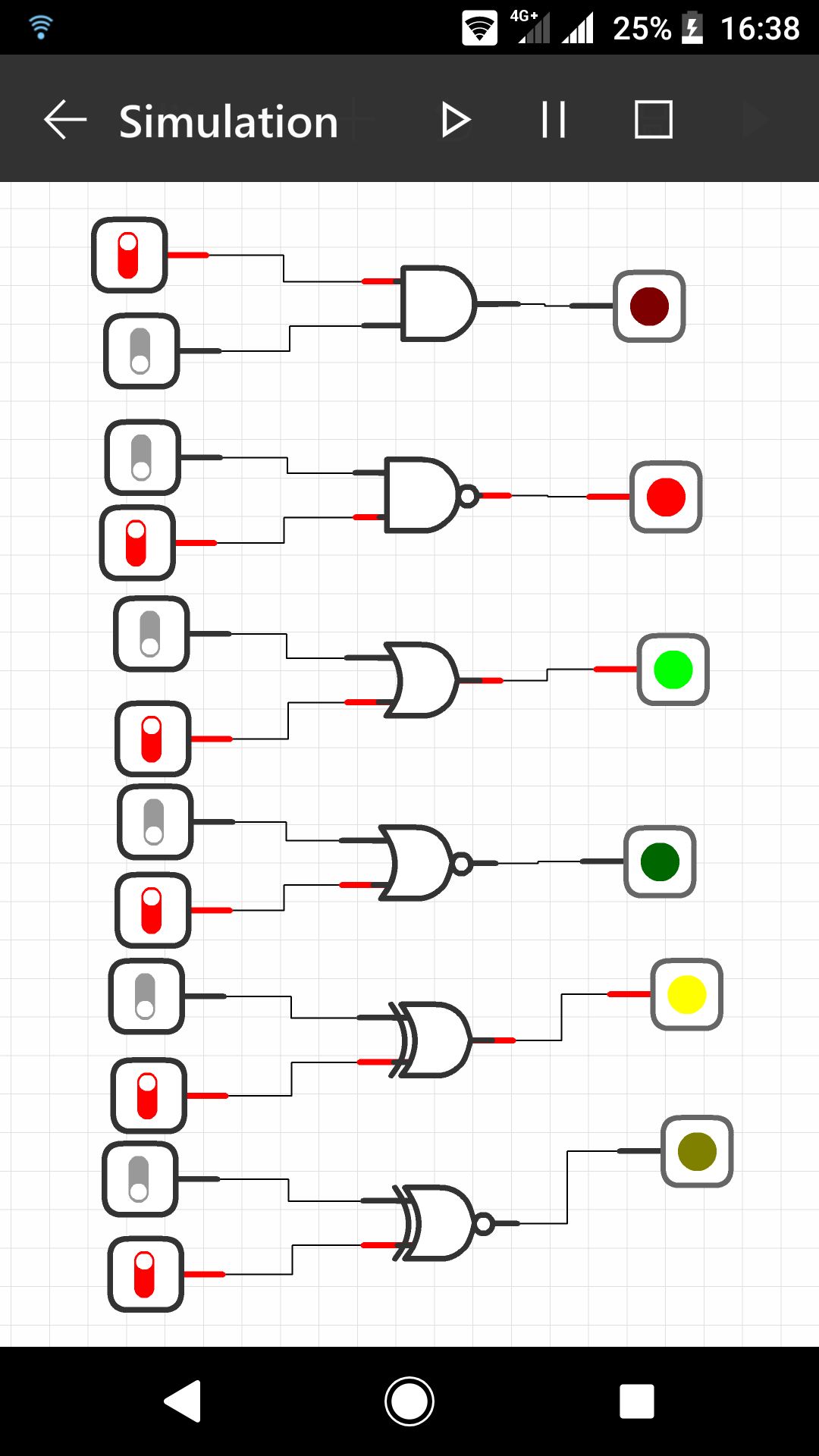اسکرین شات 3 برنامه Logic Gate Simulator