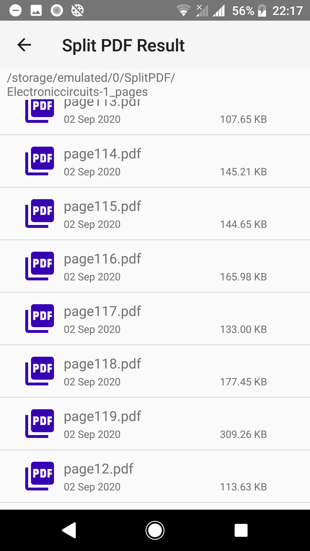 اسکرین شات 4 برنامه Split PDF Pages