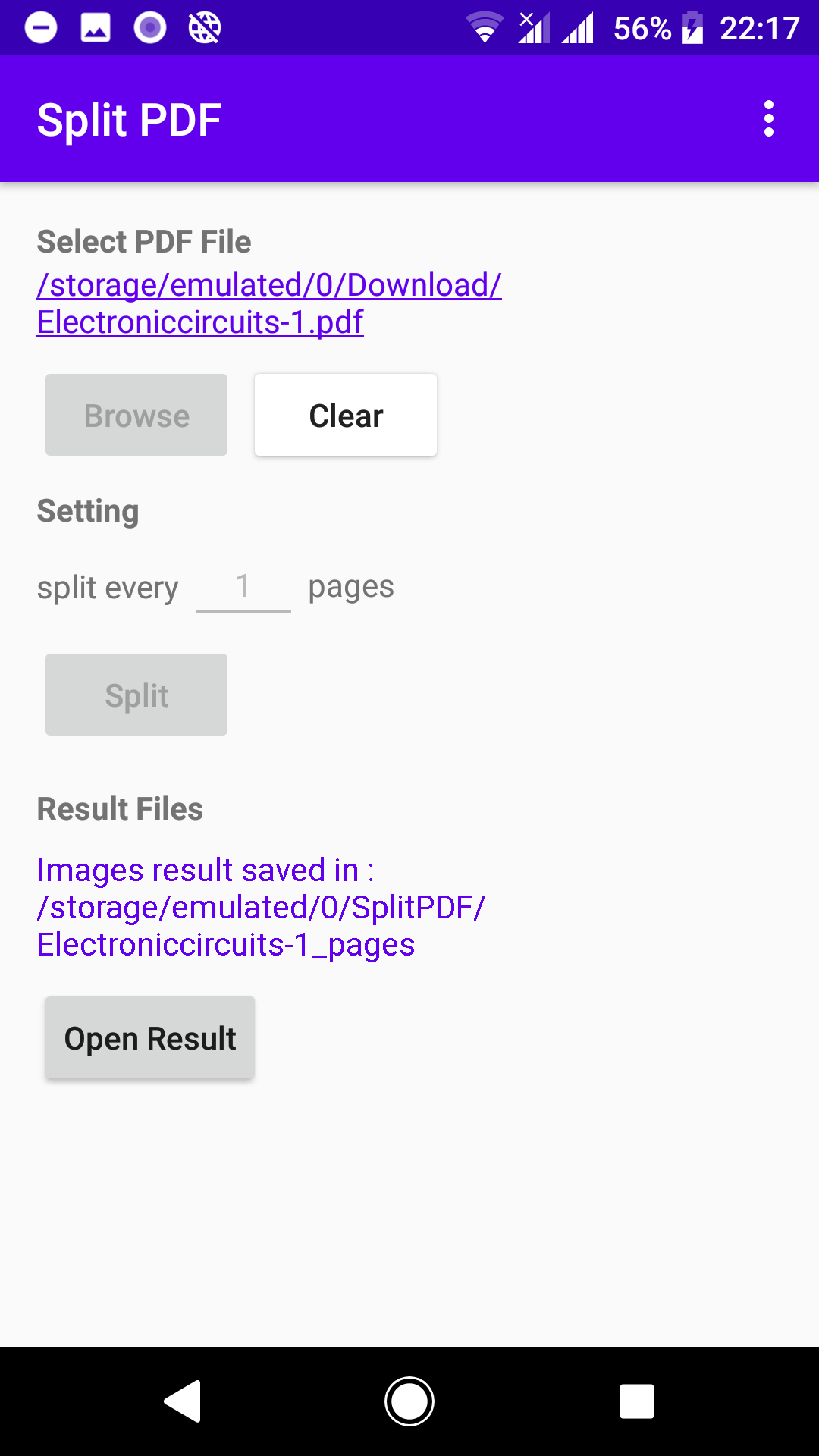 اسکرین شات 7 برنامه Split PDF Pages
