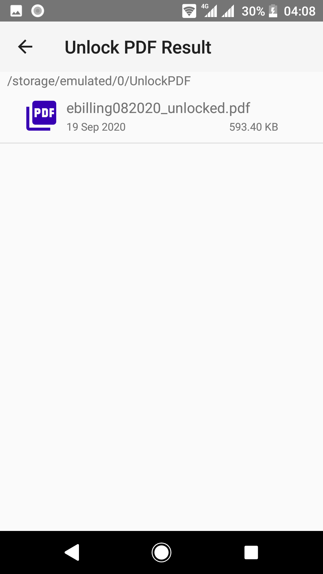 اسکرین شات 3 برنامه Unlock PDF : Remove PDF Passwo