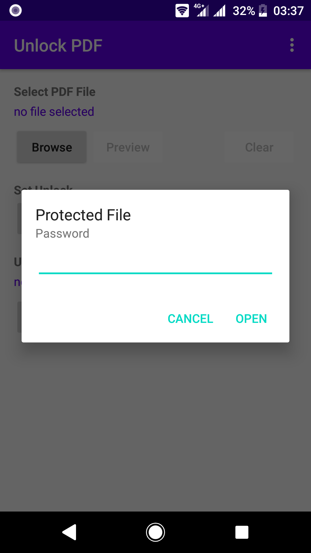 اسکرین شات 2 برنامه Unlock PDF : Remove PDF Passwo