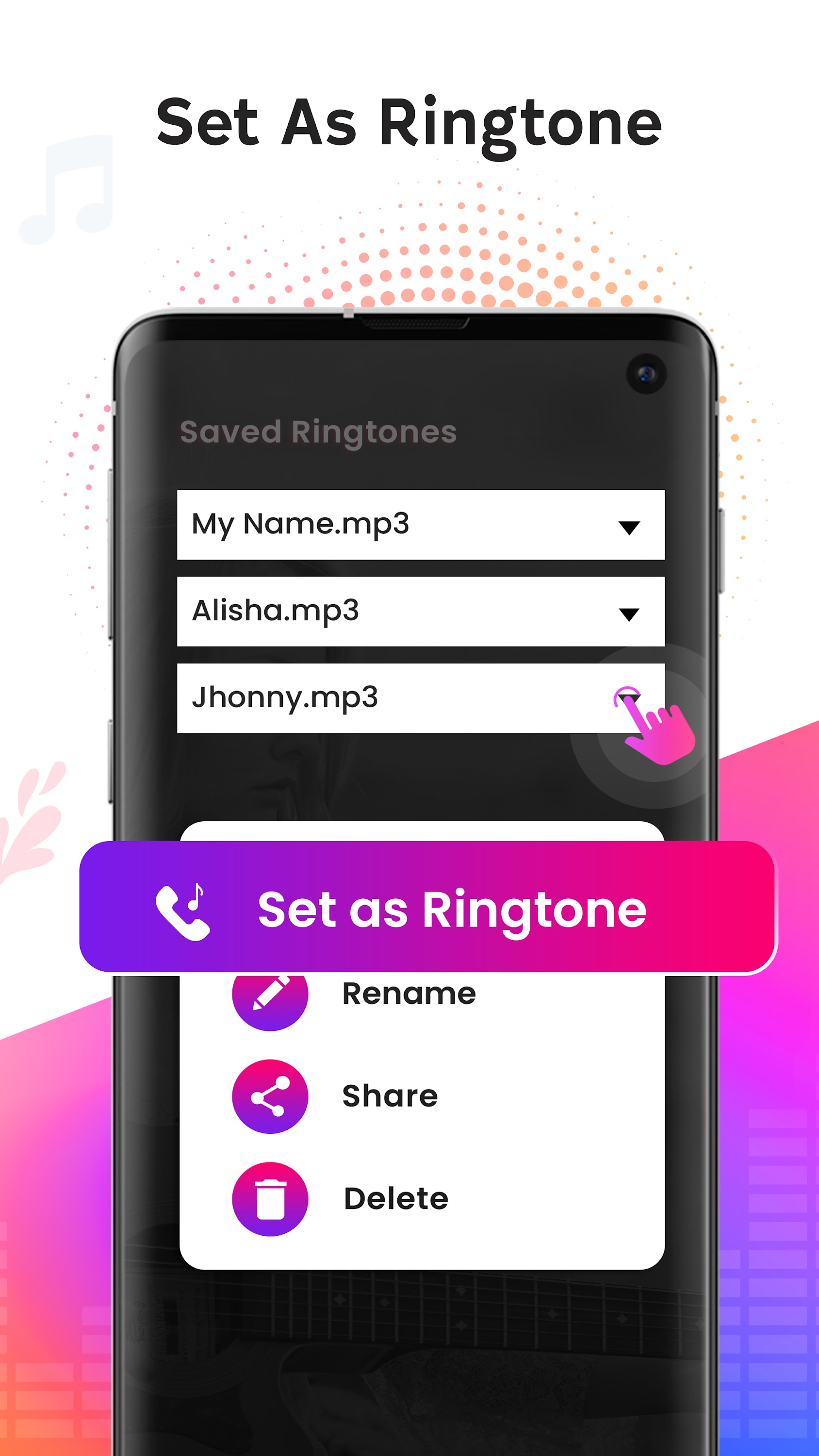 اسکرین شات 5 برنامه My Name Ringtone Maker