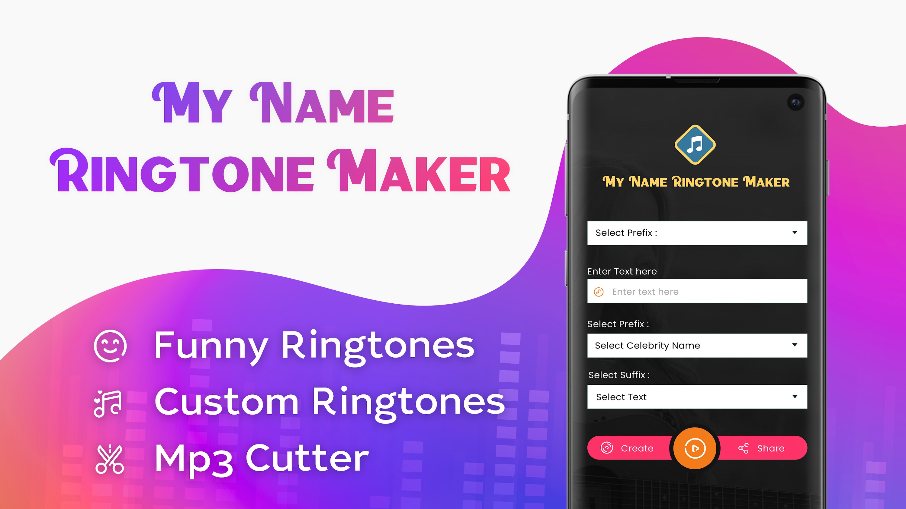 اسکرین شات 6 برنامه My Name Ringtone Maker