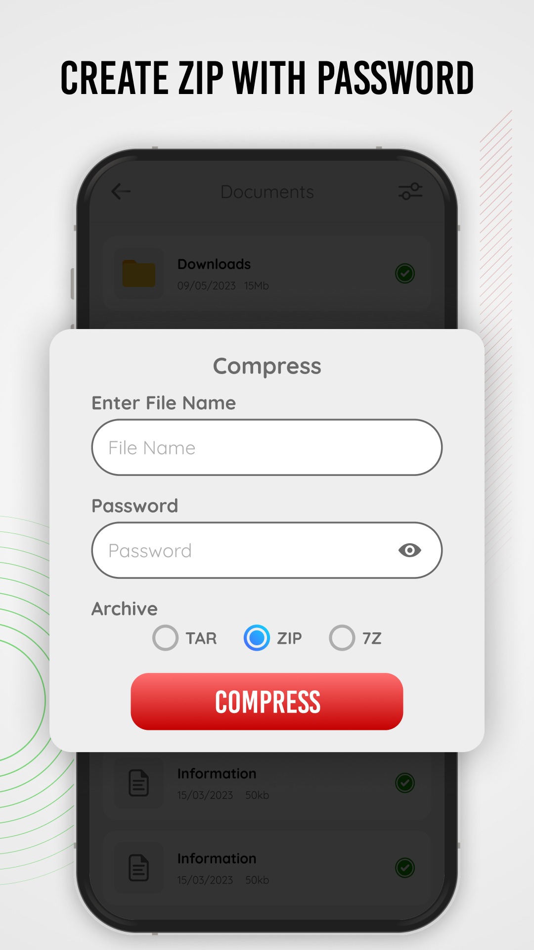 اسکرین شات 6 برنامه Zip Extractor - Zip UnZIP RAR