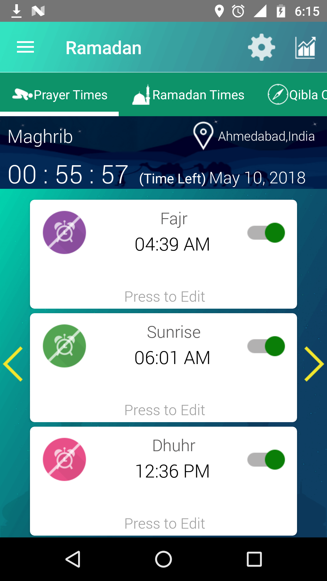 اسکرین شات 4 برنامه Prayer Times - Ramadan 2025