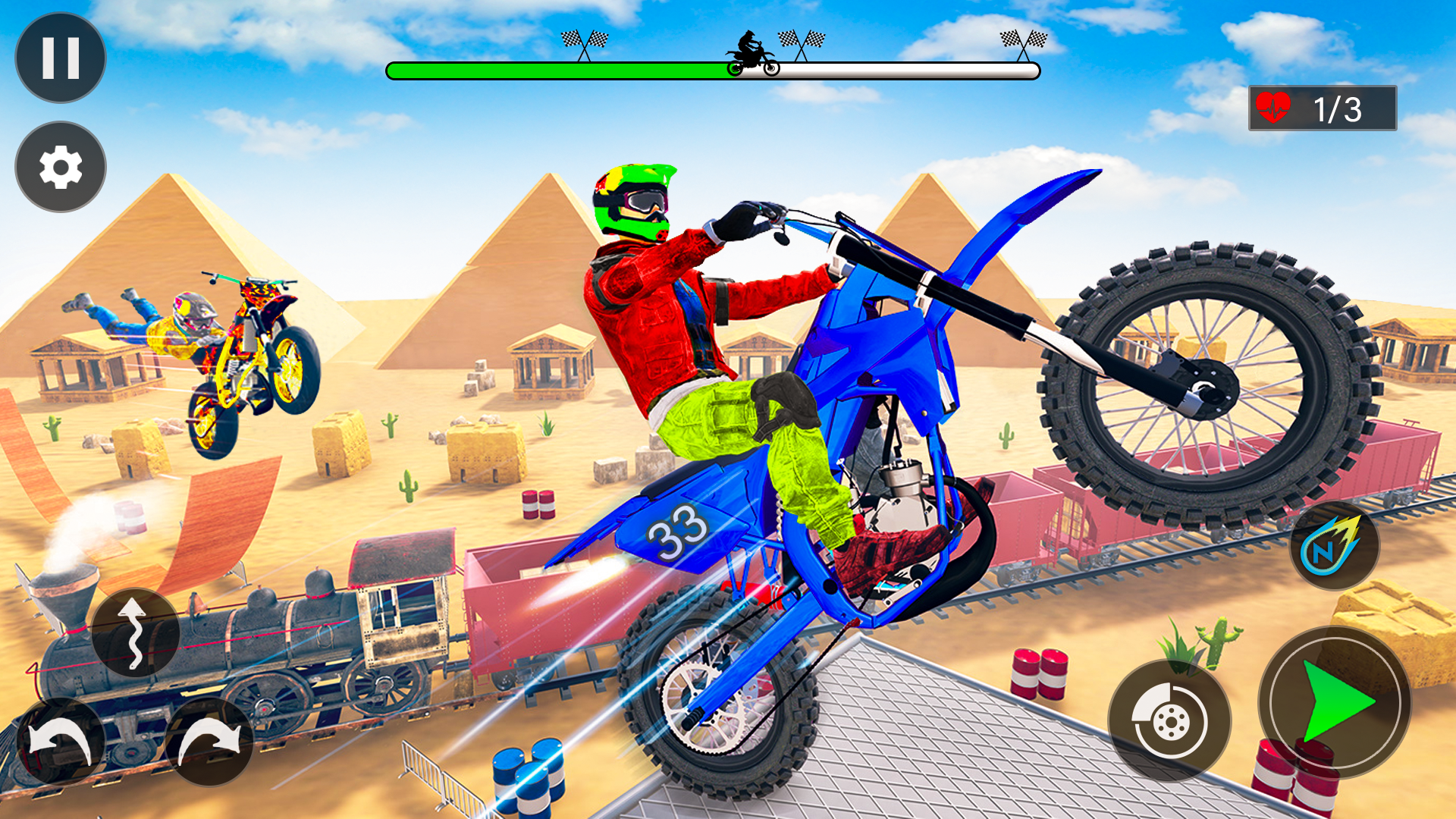 اسکرین شات 1 برنامه Moto Bike Stunts 3D Bike Games