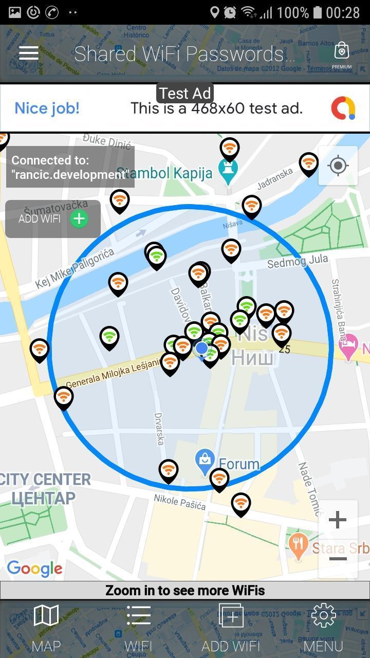 اسکرین شات 2 برنامه WiFi Passwords Map