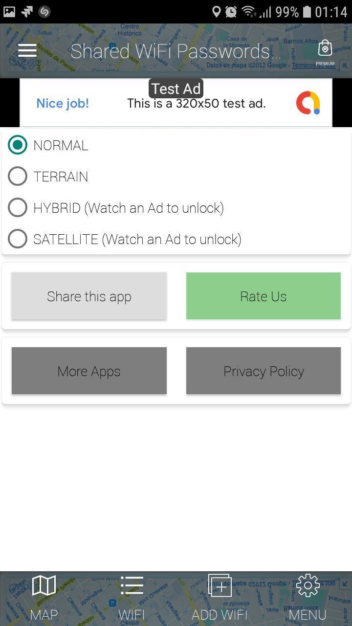 اسکرین شات 6 برنامه WiFi Passwords Map