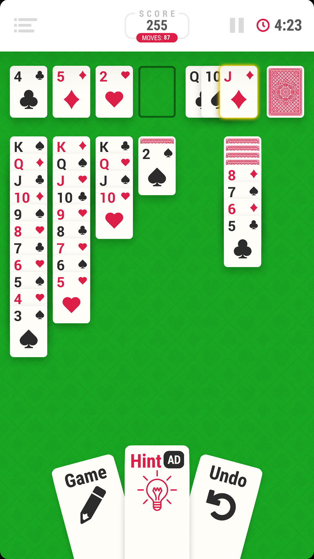 اسکرین شات 3 بازی Solitaire Infinite