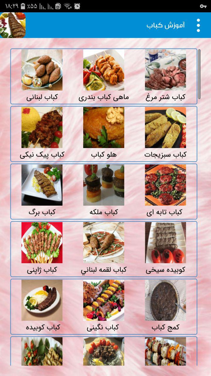 اسکرین شات 4 برنامه آموزش طرز تهیه کباب