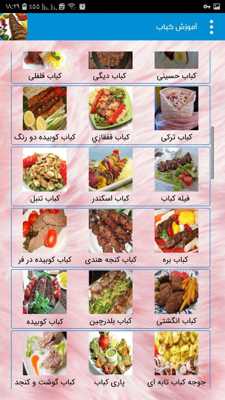 اسکرین شات 6 برنامه آموزش طرز تهیه کباب