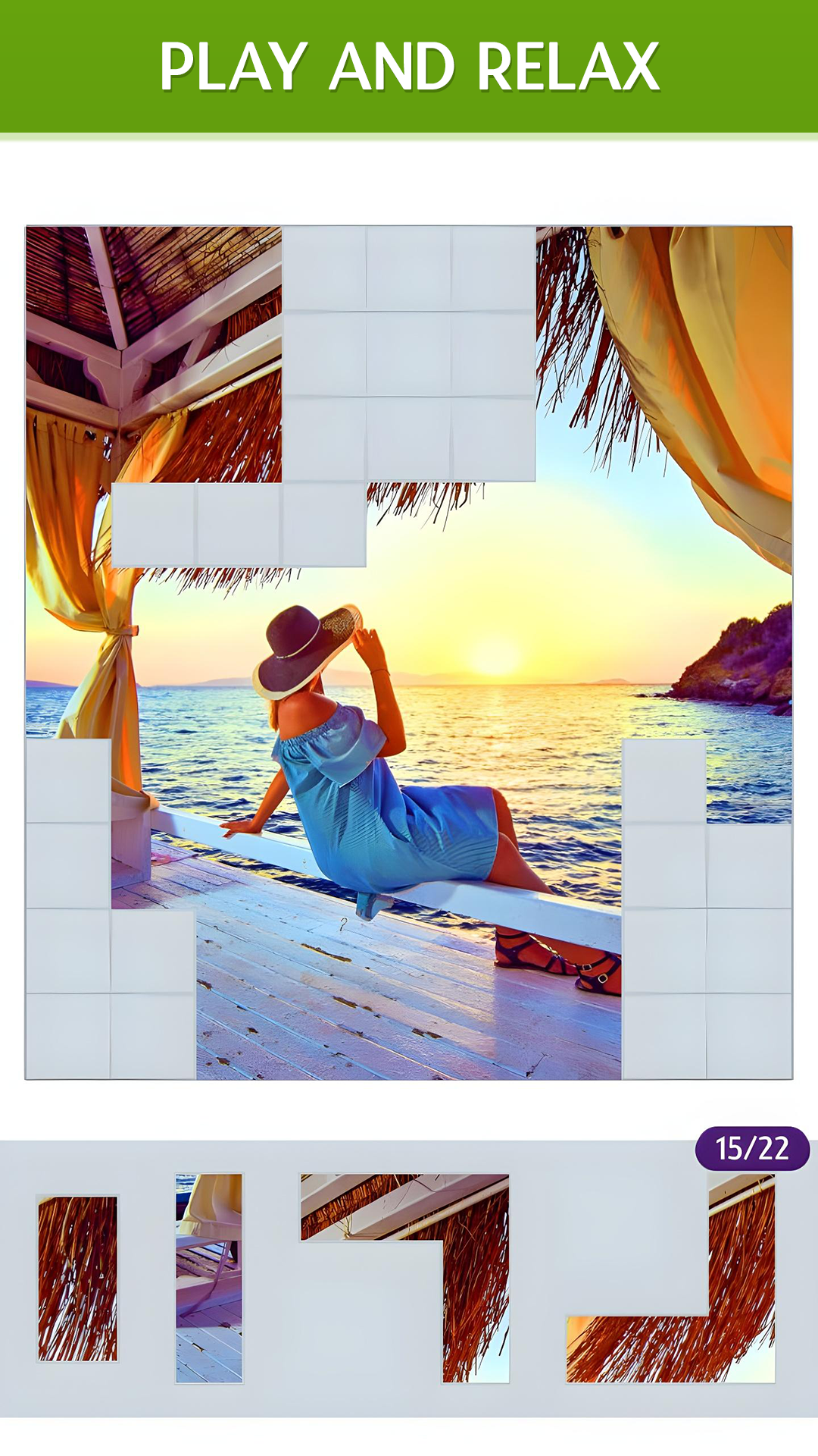 اسکرین شات 3 بازی Stripes: Jigsaw Puzzles