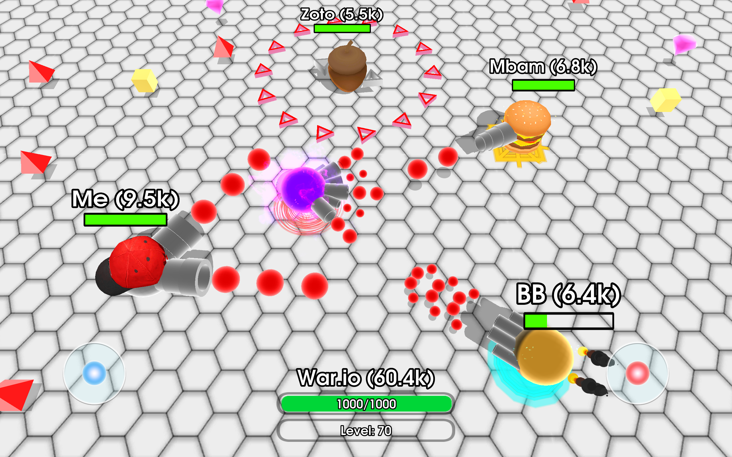 اسکرین شات 4 بازی War.io Tanks !