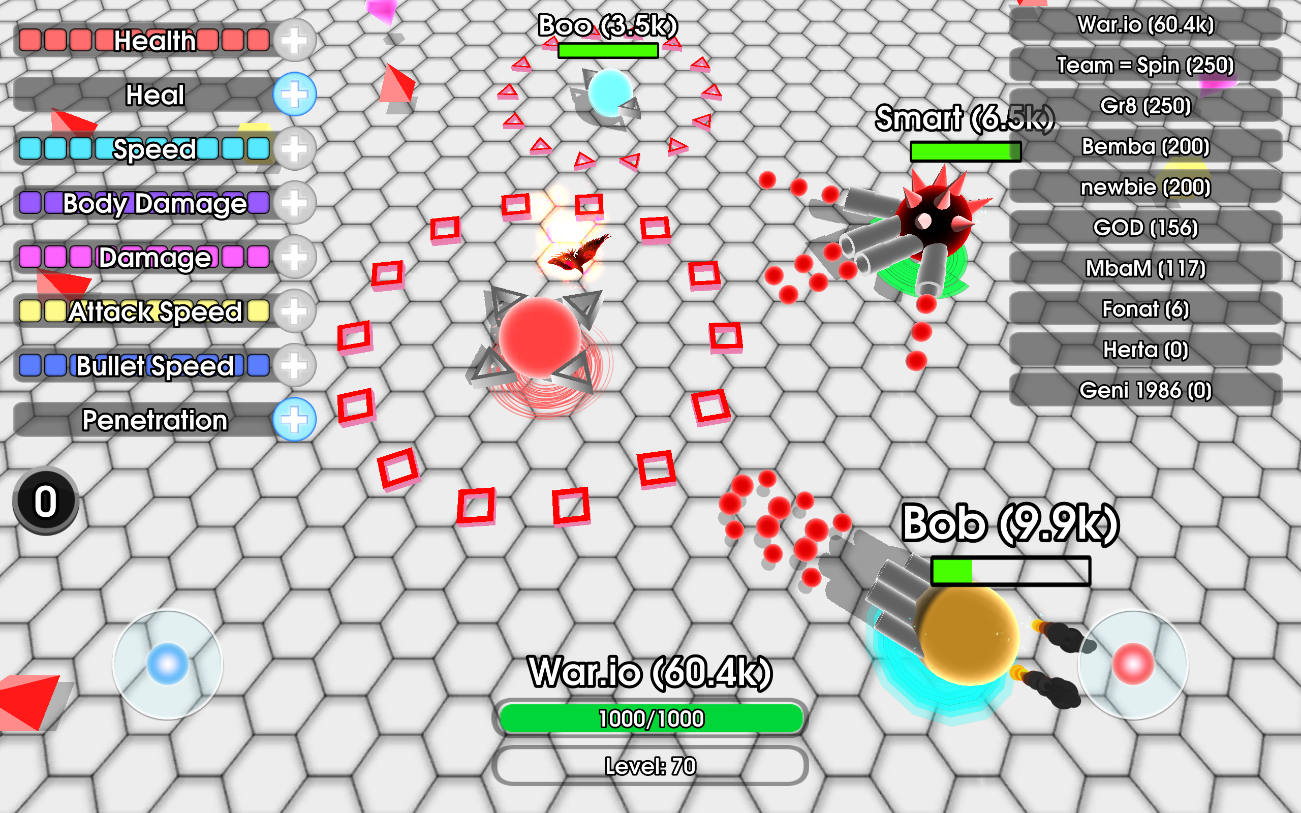 اسکرین شات 3 بازی War.io Tanks !