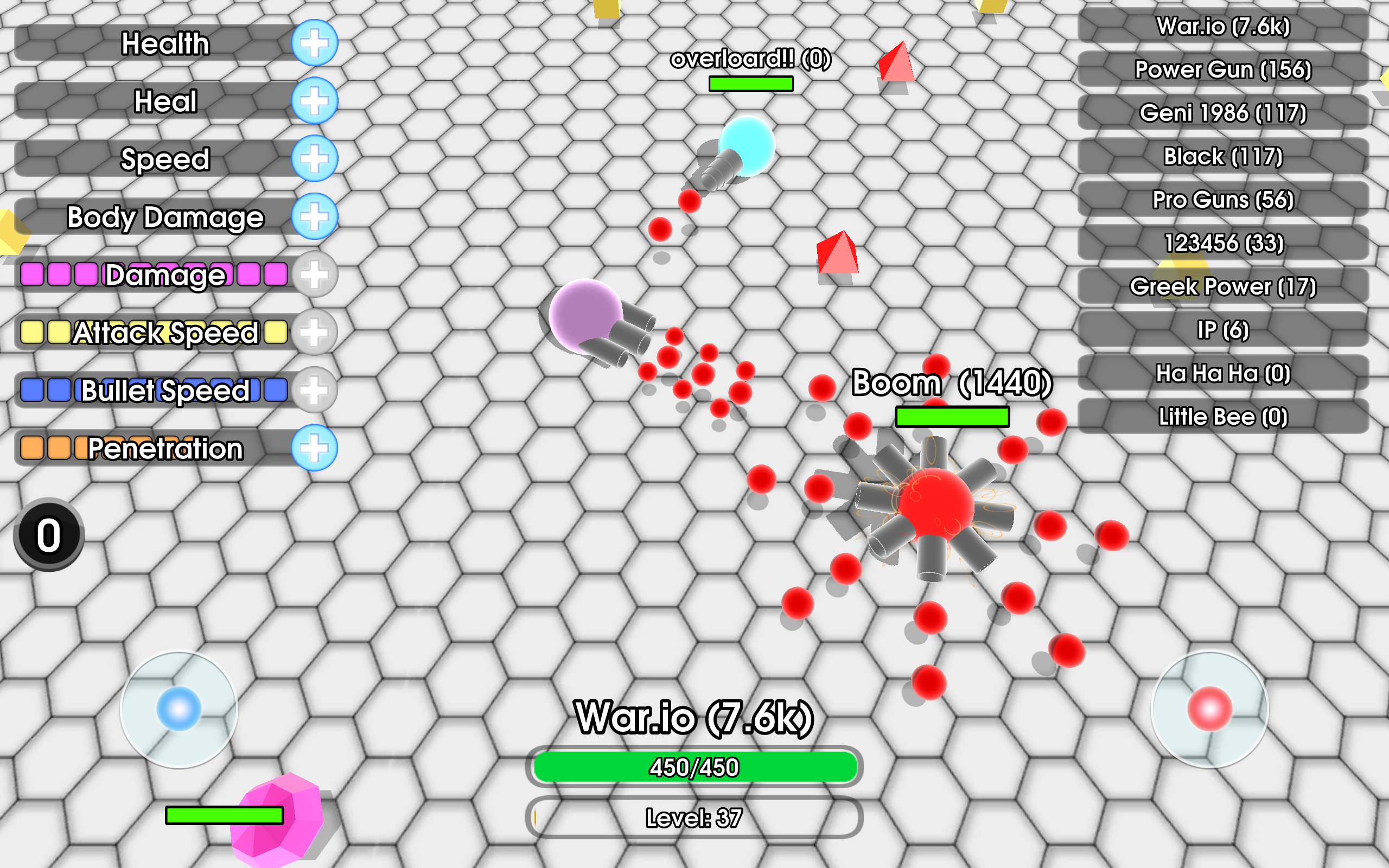 اسکرین شات 1 بازی War.io Tanks !