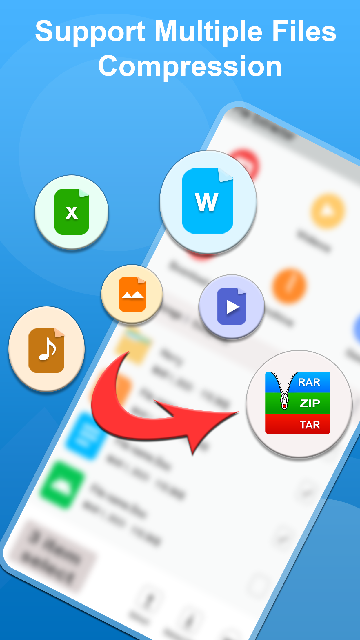 اسکرین شات 1 برنامه Zip Master - UnZip, UnRar