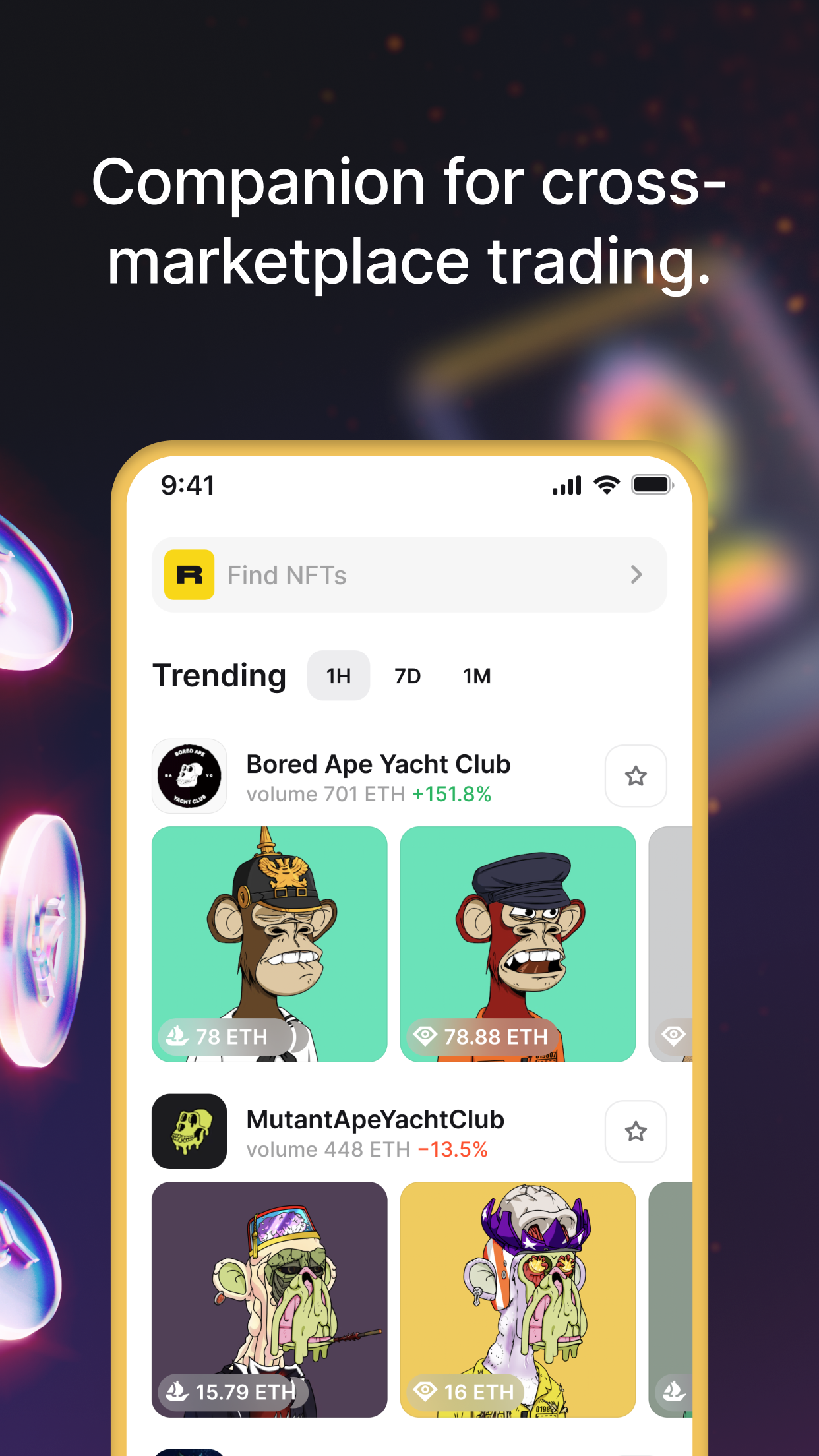 اسکرین شات 2 برنامه Rarible: NFT Aggregator