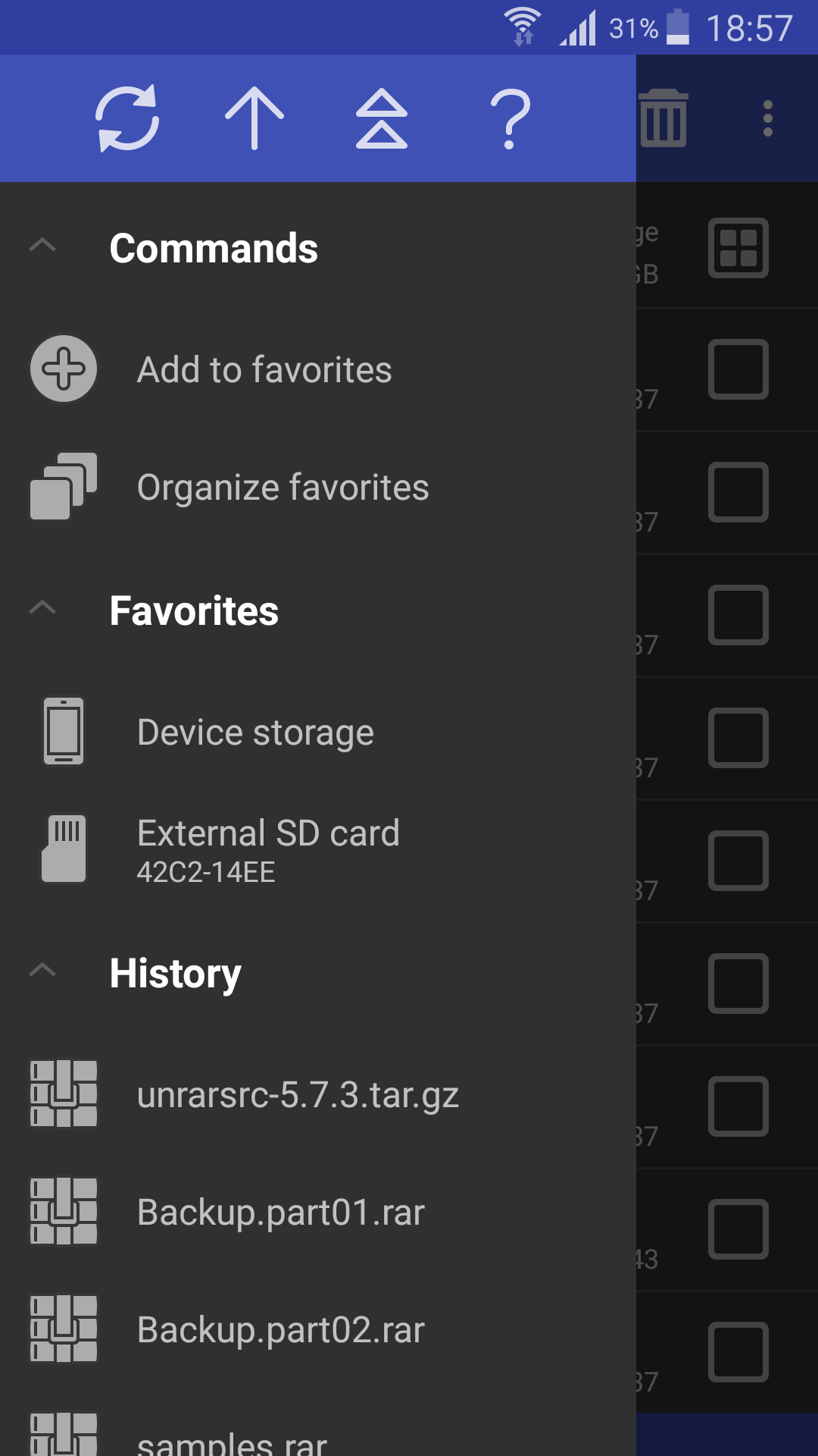 اسکرین شات 8 برنامه رار (winrar)