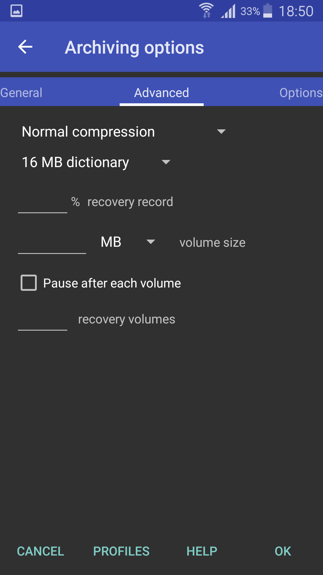 اسکرین شات 2 برنامه رار (winrar)