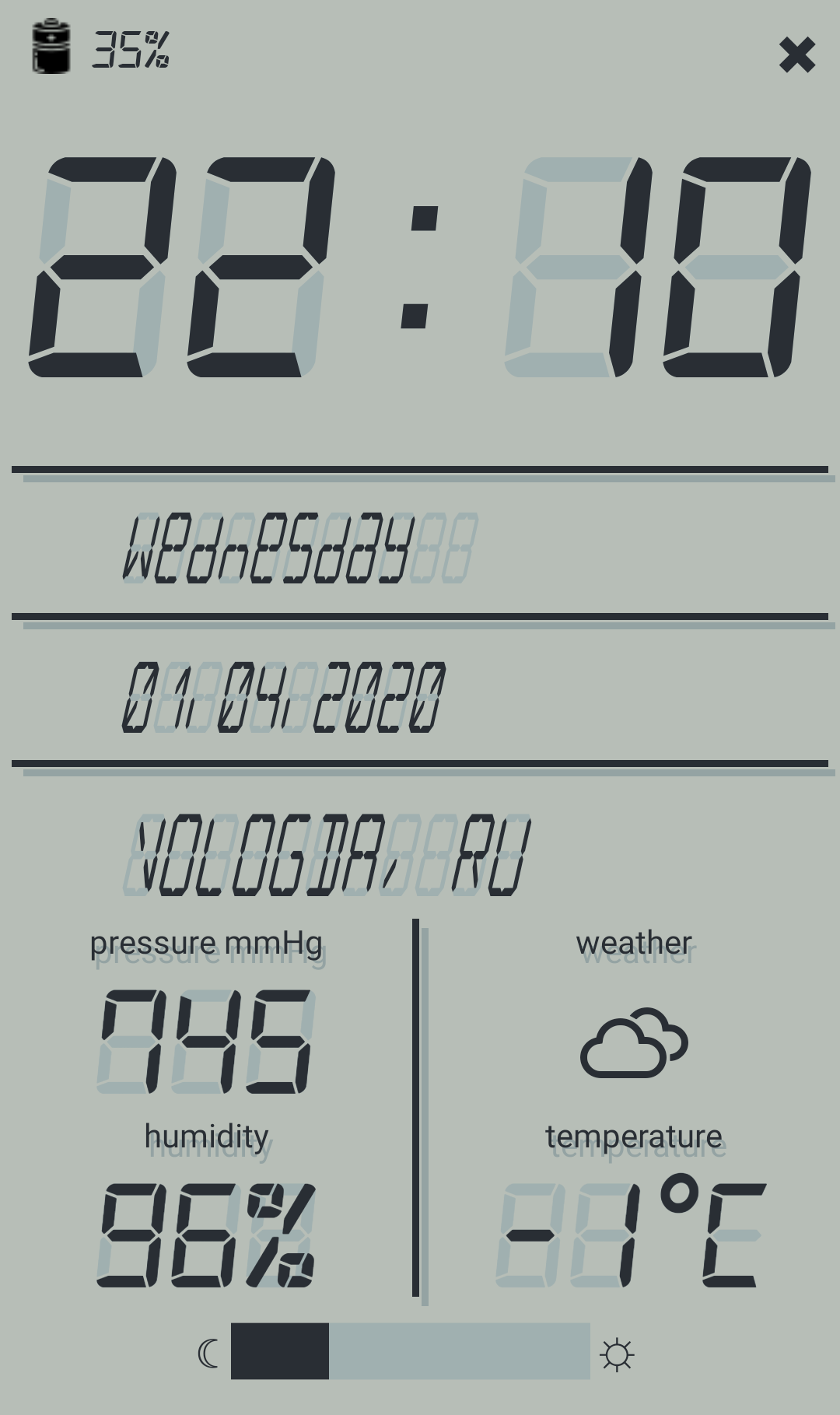 اسکرین شات 3 برنامه LCD talking night clock