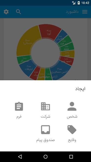 اسکرین شات 1 برنامه مدیریت ارتباط با مشتری روش CRM